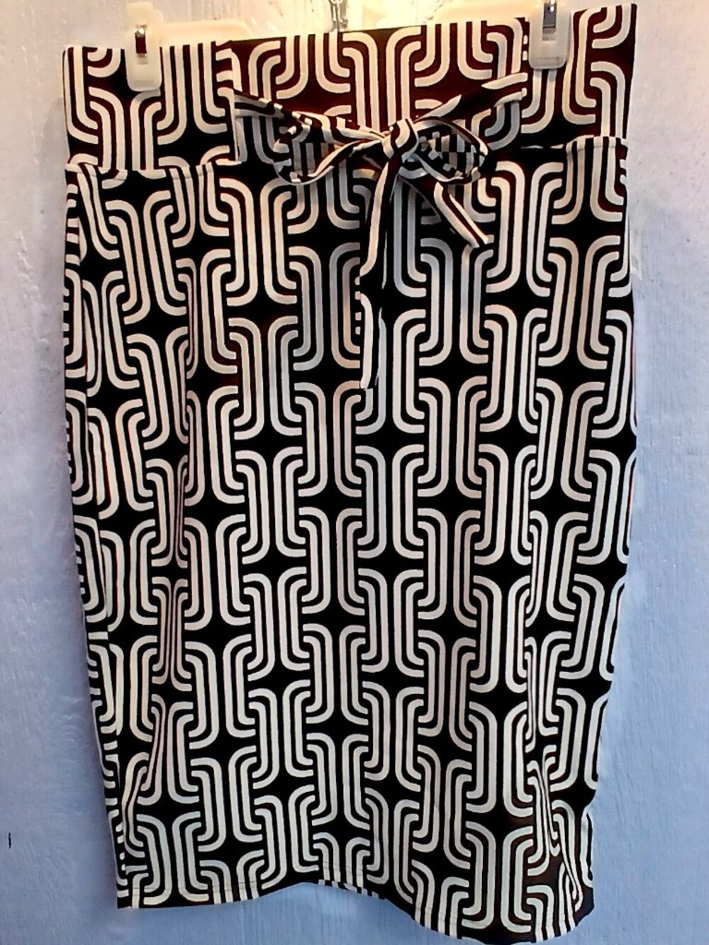 Pencil Skirt in Geometric Design